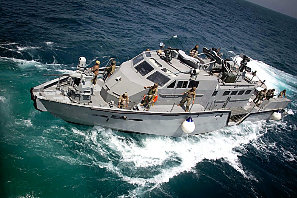 Maritime escort and boarding operation